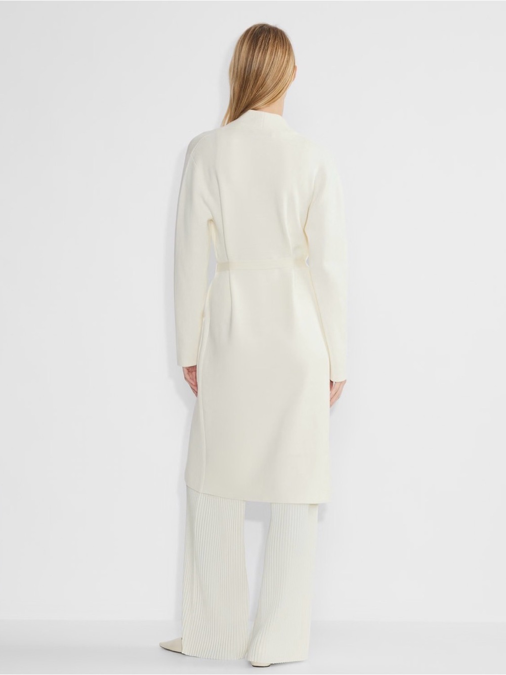 Babaton Ivory Long Knit Robe